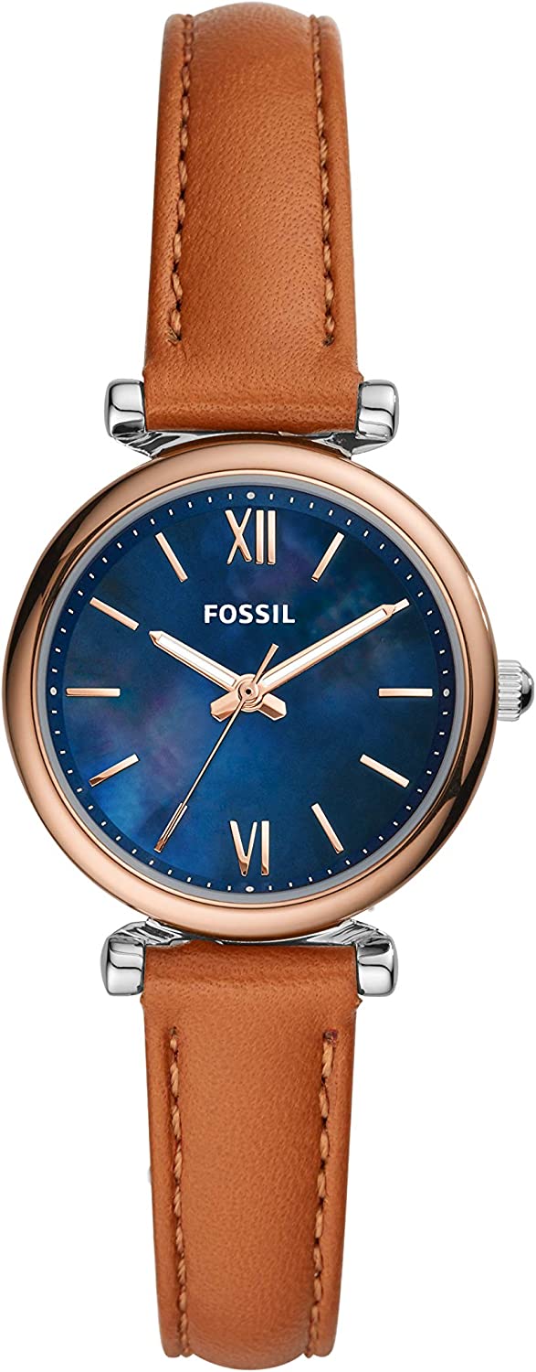 230816063032924_1 Fossil Women's Carlie Mini Quartz Stainless Steel Silver Watch - Image 1